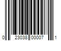 Barcode Image for UPC code 023038000071