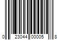 Barcode Image for UPC code 023044000058