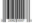 Barcode Image for UPC code 023062000078