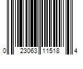 Barcode Image for UPC code 023063115184