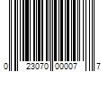 Barcode Image for UPC code 023070000077