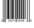 Barcode Image for UPC code 023074000066