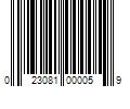 Barcode Image for UPC code 023081000059