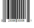 Barcode Image for UPC code 023086000061