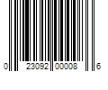 Barcode Image for UPC code 023092000086