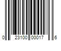 Barcode Image for UPC code 023100000176