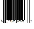 Barcode Image for UPC code 023100000572