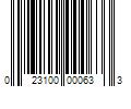 Barcode Image for UPC code 023100000633