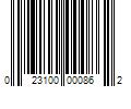 Barcode Image for UPC code 023100000862