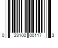 Barcode Image for UPC code 023100001173