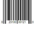 Barcode Image for UPC code 023100001210