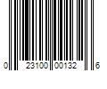 Barcode Image for UPC code 023100001326