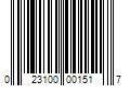 Barcode Image for UPC code 023100001517