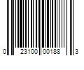 Barcode Image for UPC code 023100001883