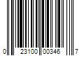 Barcode Image for UPC code 023100003467