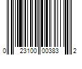 Barcode Image for UPC code 023100003832