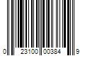 Barcode Image for UPC code 023100003849