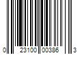 Barcode Image for UPC code 023100003863