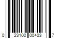 Barcode Image for UPC code 023100004037