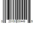 Barcode Image for UPC code 023100004495