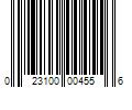 Barcode Image for UPC code 023100004556