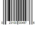 Barcode Image for UPC code 023100004976