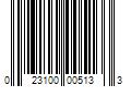 Barcode Image for UPC code 023100005133