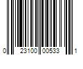 Barcode Image for UPC code 023100005331