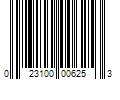 Barcode Image for UPC code 023100006253