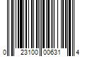 Barcode Image for UPC code 023100006314