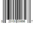 Barcode Image for UPC code 023100006567