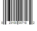 Barcode Image for UPC code 023100007182