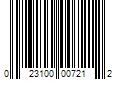 Barcode Image for UPC code 023100007212