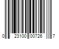 Barcode Image for UPC code 023100007267