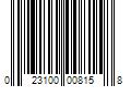 Barcode Image for UPC code 023100008158