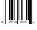 Barcode Image for UPC code 023100008554