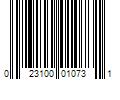 Barcode Image for UPC code 023100010731