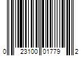 Barcode Image for UPC code 023100017792