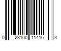 Barcode Image for UPC code 023100114163