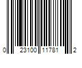 Barcode Image for UPC code 023100117812