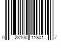 Barcode Image for UPC code 023100118017