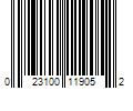 Barcode Image for UPC code 023100119052