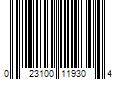 Barcode Image for UPC code 023100119304