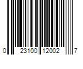 Barcode Image for UPC code 023100120027