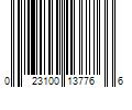 Barcode Image for UPC code 023100137766