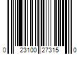 Barcode Image for UPC code 023100273150