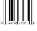 Barcode Image for UPC code 023100314846