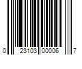 Barcode Image for UPC code 023103000067