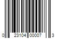 Barcode Image for UPC code 023104000073