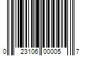 Barcode Image for UPC code 023106000057